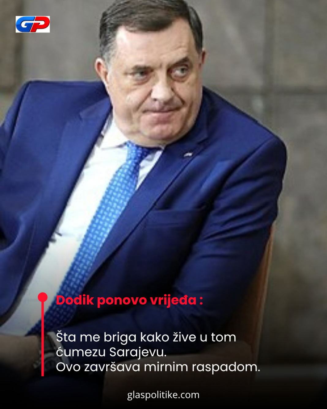 Nove izjave Dodika dižu tenzije