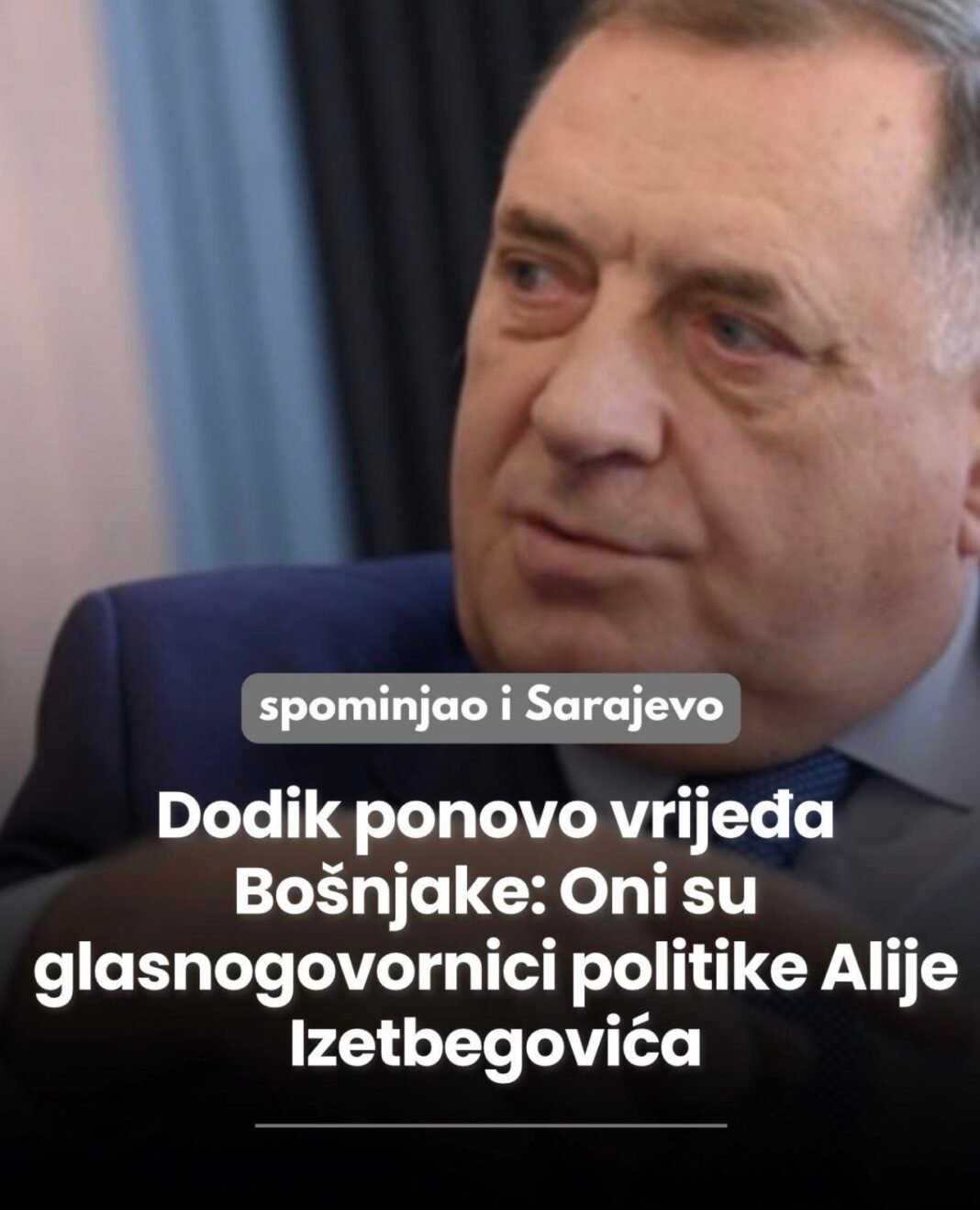 Dodik ponovo spominje i vrijeđa Bošnjake