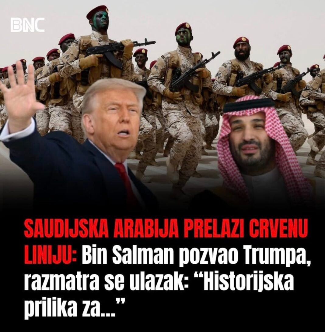 SAUDIJSKA ARABIJA PRELAZI CRVENU LINIJU: Bin Salman pozvao Trumpa, razmatra se ulazak: “Historijska prilika za…”